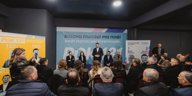 Krasniqi nga Vitia: Të gjitha shtabet zgjedhore të PDK-së janë të mobilizuara për fitoren e Hamzës më 9 shkurt
