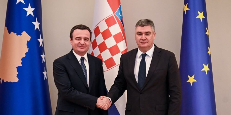 Kurti e uron Milanoviq për rizgjedhjen president i Kroacisë