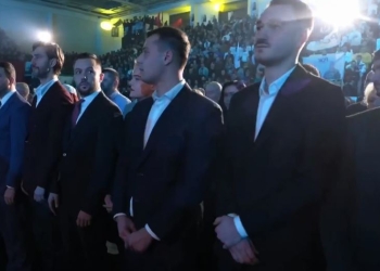 PDK tubim në Mitrovicë, të pranishëm edhe djemtë e Thaçit dhe Veselit