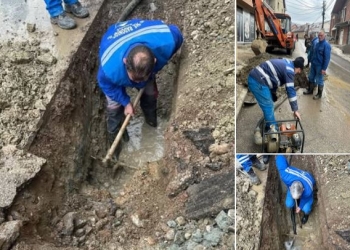 Ekipet e KRU ‘Gjakova’ në terren për sanimin e defektit në Rahovec