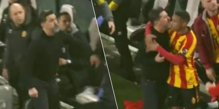 Besnik Hasi nervozohet keq, gati sa nuk shkoi në tribuna për t’u rrahur me tifozin