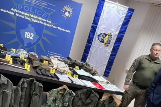 Pamje nga armatimi që Policia e Kosovës e konfiskoi në Leposaviq