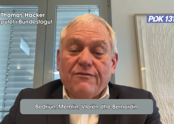 Deputeti gjerman Hacker në mbështetje të Bedri Hamzës dhe PDK-së, qytetarëve: Votoni për ata që ndjekin rrugën evropiane