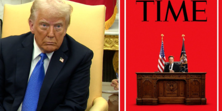 Revista Time provokon me kopertinën e re, vendos Musk në tavolinën e presidentit – vjen reagimi i Trumpit