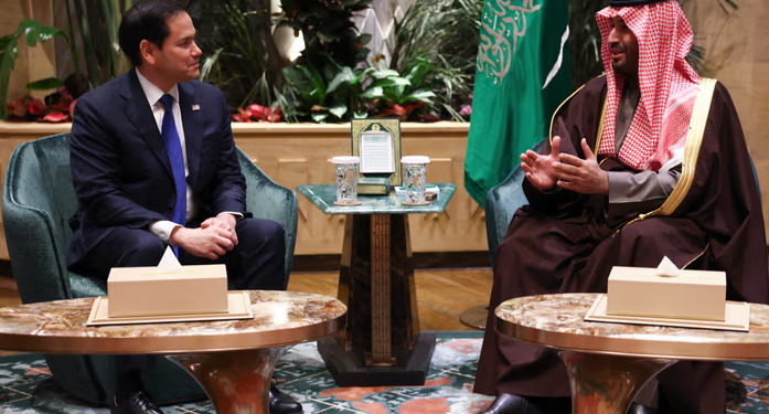 Princi i kurorës saudite pret Marco Rubio në Riad, do të diskutohet për të ardhmen e Gazës dhe Ukrainës
