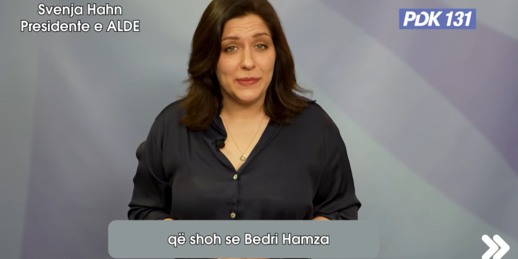 Presidentja e ALDE, eurodeputetja gjermane Hahn mbështetë Bedri Hamzën: Kosova mund të bëjë më shumë me PDK-në