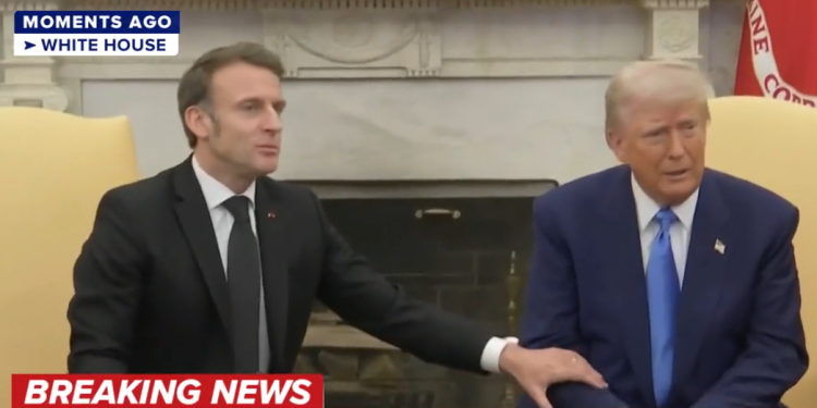 Macron ia ndërpren fjalën Trumpit për ta korrigjuar rreth ndihmës së Evropës për Ukrainën