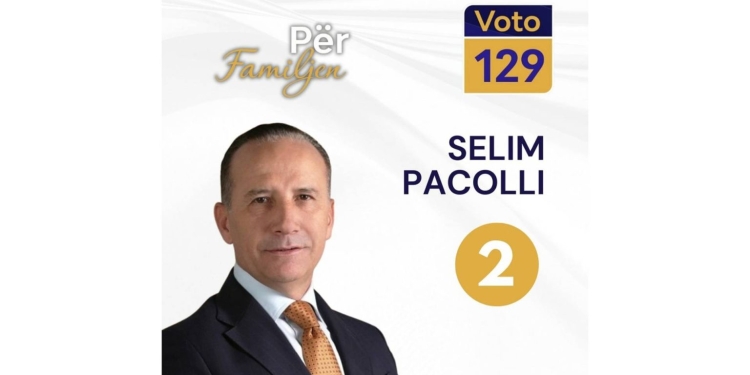 Selim Pacolli falënderon përkrahësit: Votoni për Familjen, votoni numrin 129!