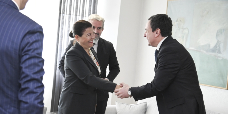 Kurti mirëpriti Kryetaren e Komunës së Foçës në Izmir, Saniye Fıçı