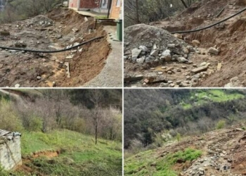 Rrëshqitjet e dheut rrezikojnë disa banorë të një fshati në Prizren