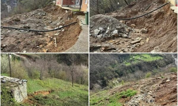 Rrëshqitjet e dheut rrezikojnë disa banorë të një fshati në Prizren