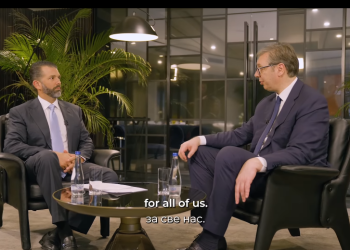 Djali i Trumpit publikon intervistën me Vuçiqin, përmendet edhe Kosova