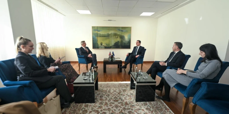 Kurti takohet me ambasadorin britanik
