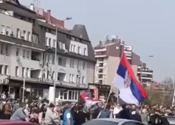 Mbushen sheshet e Beogradit, MPB-ja serbe thotë se janë 107 mijë protestues