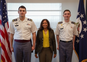 Ambasada amerikane mirëpret dy kadetë që erdhën nga West Point i SHBA-së