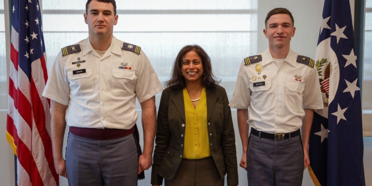 Ambasada amerikane mirëpret dy kadetë që erdhën nga West Point i SHBA-së