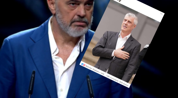 34 mijë pëlqime në Facebook postimi i Edi Ramës për Hashim Thaçin në Facebook