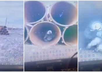 Droni ukrainas me fibra optike fluturon në një tub ku fshihen ushtarët rusë