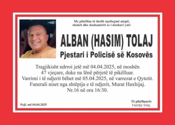Sot varroset polici Alban Tolaj