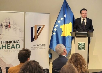 Kurti ankohet në CEPS: Procesi i anëtarësimit s’është i bazuar në merita, koha që BE ta bëjë më të prekshme këtë rrugë për Kosovën