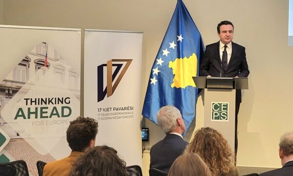 Kurti ankohet në CEPS: Procesi i anëtarësimit s’është i bazuar në merita, koha që BE ta bëjë më të prekshme këtë rrugë për Kosovën
