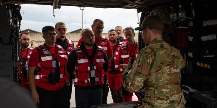 Ushtarët amerikanë zhvillojnë trajnim dyditor për menaxhimin e emergjencave në Kosovë