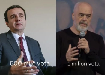 Kurti kërkonte 500 mijë, Edi Rama i lyp 1 milion vota