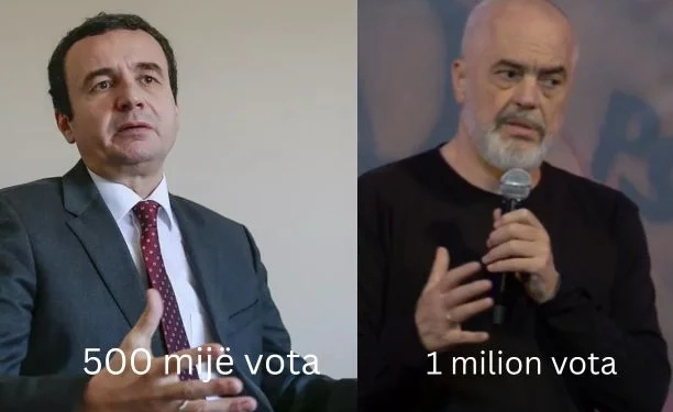 Kurti kërkonte 500 mijë, Edi Rama i lyp 1 milion vota