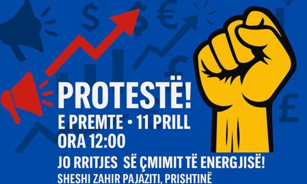 Të premten protestë e re kundër shtrenjtimit të rrymës, “Vetëm bashkë mund ta ndalim këtë padrejtësi”