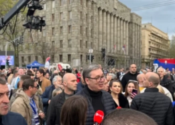 Vuçiq merr pjesë në tubimin e mbështetësve të pushtetit në Serbi