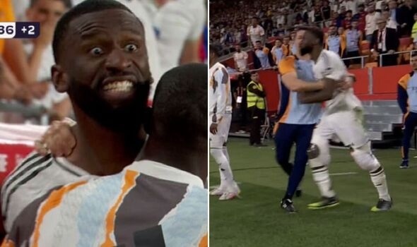 Rudiger shpërthen në fundin e finales Barcelona-Real, donte të sulmonte gjyqtarin