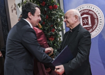 Kurti në ceremoninë e nderimit të Vincenzo Pagilas në Pejë: Më 1993 ia aranzhoi takimin me Papën Ibrahim Rugovës