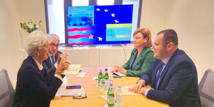 Guvernatori Ismaili takoi Presidenten e Bankës Qendrore Evropiane, znj. Christine Lagarde