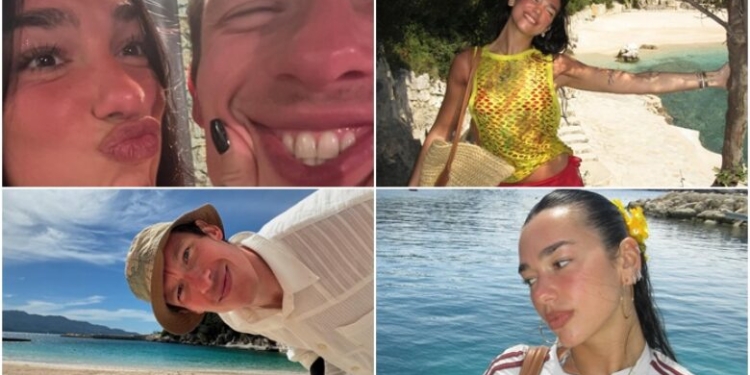 Dua Lipa kthehet për pushime në Shqipëri bashkë me të dashurin e saj, Callum Turner