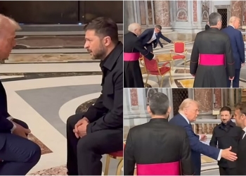 “Lexuesja e buzëve” zbulon se çfarë i thanë njëri-tjetrit Trump dhe Zelensky, në funeralin e Papës