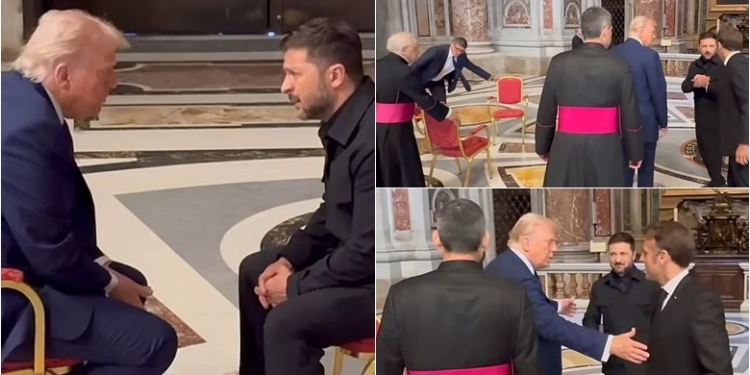 “Lexuesja e buzëve” zbulon se çfarë i thanë njëri-tjetrit Trump dhe Zelensky, në funeralin e Papës