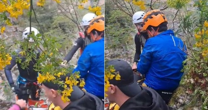 Humbën teksa eksploronin kanionin e Peshturës, shpëtohen turistët spanjollë