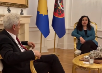 Ali Ahmeti në Prishtinë, Presidentja Osmani ia hap dyert – pamje nga takimi