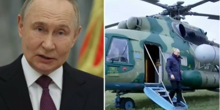 Rusia pretendon: Ukraina tentoi të godasë helikopterin e Putinit gjatë vizitës në Kursk