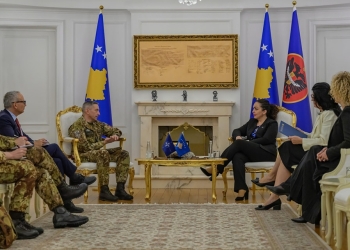 Gjeneralmajori i KFOR-it takon presidenten Osmani: Shpresë për zhbllokim politik dhe theksim i sigurisë rajonale