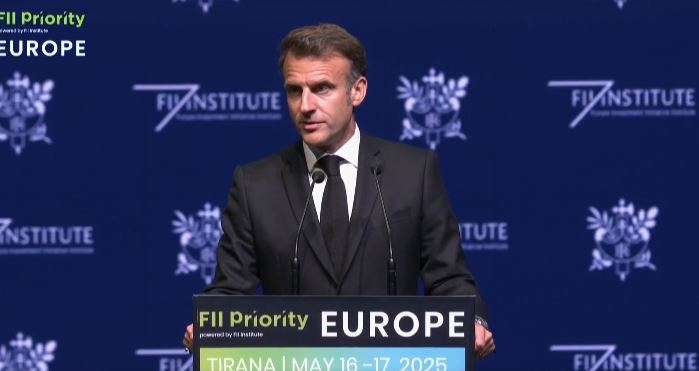 Macron paralajmëron se Perëndimi mund të humbasë besueshmërinë shkaku i luftërave në Ukrainë dhe Gaza