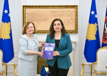 Presidentja Osmani pranoi raportin e Misionit Vëzhgues të BE-së për zgjedhjet e shkurtit