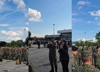 Osmani takon kontingjentin e FSK-së para nisjes në ShBA për trajnimin JRTC