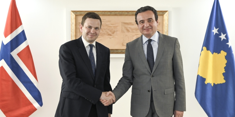 Kurti takoi Përfaqësuesin Special të Norvegjisë për Ballkanin Perëndimor folën për forcimin e marrëdhënieve bilaterale