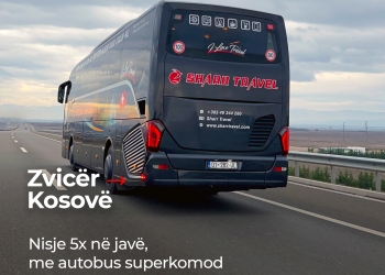 Fluturim i lirë në tokë: Zvicër–Kosovë 5 herë në javë me Sharr Travel