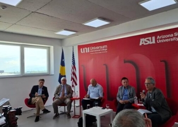 UNI – Universum International College mirëpret Prof.dr. Victor Peskin nga Arizona State University në një diskutim për Rolin e Gjykatës Ndërkombëtare të Drejtësisë per Kosovën në  Hagë