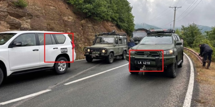 Lirim Mehmetaj: Vetëvendosje manipuloi fotografinë e operacionit në Ujman – i hoqi automjetet e KFOR-it për ta shitur si sukses të FSK-së