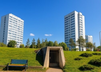 Pamje të bunkerit në Ulpianë që po rinovohet për t’u bërë Qendër Arti dhe Kulture