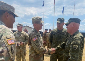 Jashari prezent në ceremoninë e ndërrimit të Komandës Amerikane të KFOR-it