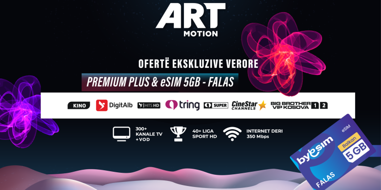 Nis me zbritje në verë, vazhdo me tjetër nivel – gjithë vitin me Artmotion!
